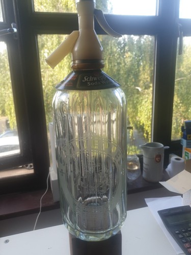 Retro schweppes soda bottle - schweppes,