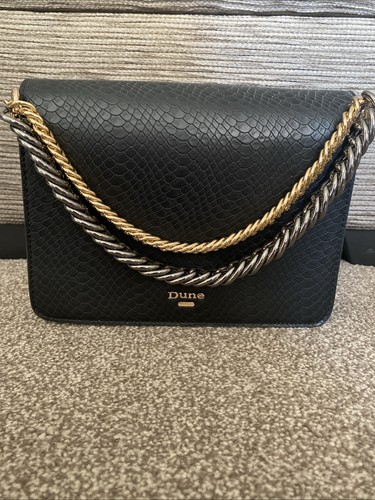 Dune black faux leather chain - dune,