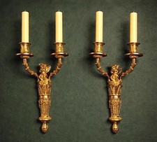 Vintage Brass Cherub Wall