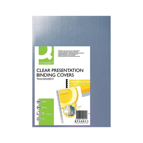 Connect clear pvc binding - q-connect,