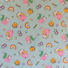Cotton Digital Print Design Fabric Material - PEPPA PIG DR PEPPA