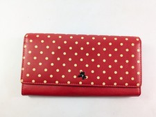 Visconti Red Leather Purse 19cm X 11cm Pristine