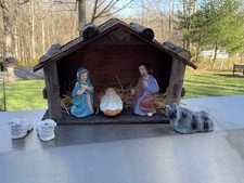 Wooden Nativity Scene  Small