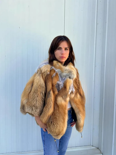 Handmade red fox fur - handmade,