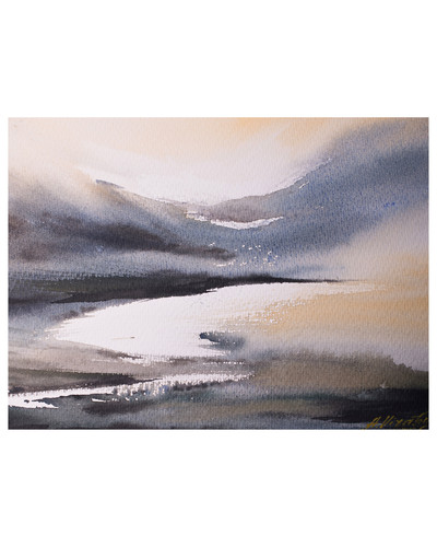 Original watercolour landscape - original,