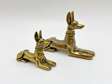 2 x Brass Egyptian Pharaoh