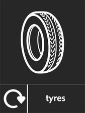 Recycling Sign - Tyres - 1.2mm
