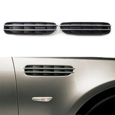 Pair Side Fender Grill Cover Vent Air Flow Trim For BMW 5 Series E39 E60 E61 M5