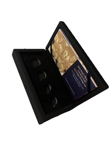 Gold sovereign display case - gold,