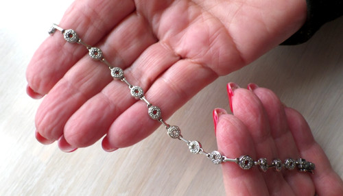 18ct white gold - 18ct,