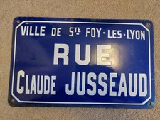 Vintage French Enamel Street