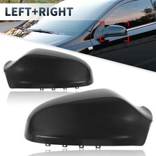For Vauxhall Astra Left+Right Side Door Wing Mirror Cover Cap Case Black 04-09