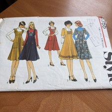 Dress pinafore slightly flared - dress,