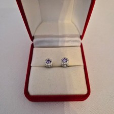 Created Amethyst and diamond