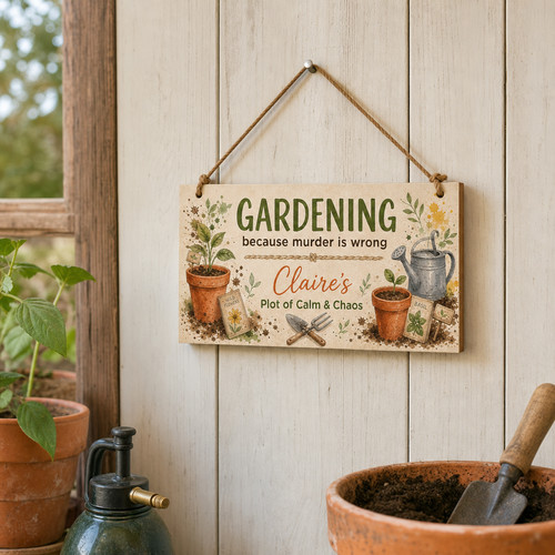 Personalised cheeky allotment - personalised,