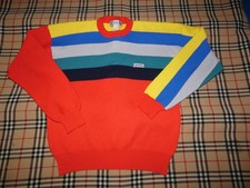SERGIO TACCHINI  Vintage Sweater Rare 80's Ski Heavy Knit Winter Size Large