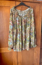 farface green paisley skirt