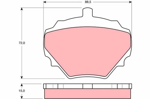 Fits trw gdb974 - trw, set