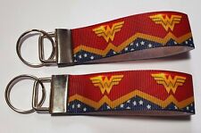 Wonder Woman Style DC Comics Film Cartoon Superhero  Keyring Key Fob Handmade