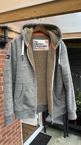 Superdry men grey fleece - grey,