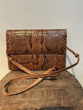 Vintage Leather Snakeskin Bag