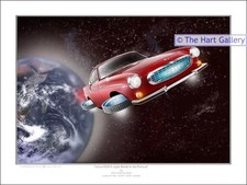 Volvo P1800 Car Fantasy Art Limited Edition (250) Signed Print Picture The Saint