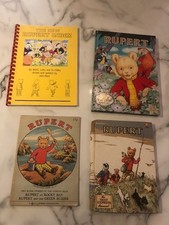 Rupert the Bear Vintage Children's Book Bundle - Annuals, Adventure Book, Index