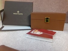 Patek Philippe Dark Brown/Red Watch Case with Whole Accessories Box