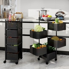 5-Tier Square Trolley Basket