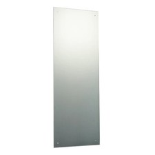 120 x 35cm Rect.Mirror with Pre-Drilled Holes & Chrome Cap Wall Hanging