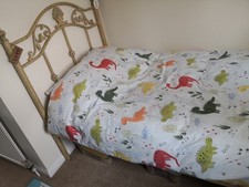 Single Bed Metal Frame 3ft And 8" Thick Orthopaedic Mattress By Nestledown Clean