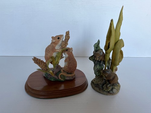 Two sculptures field mice - two,
