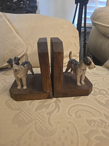 Vintage wooden book - ends, with