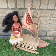 Disney Moana Doll &  Canoe / raft - large 