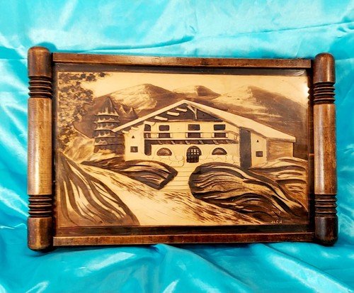 French alpine tray wooden - french,