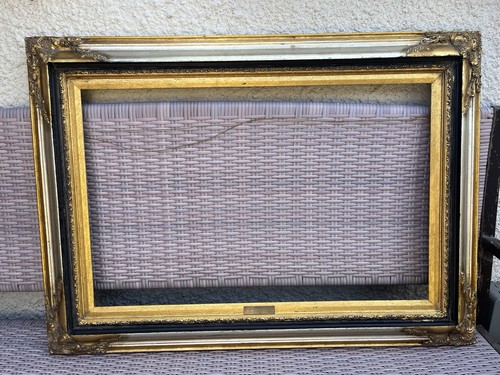 Large gold black ornate - gold,