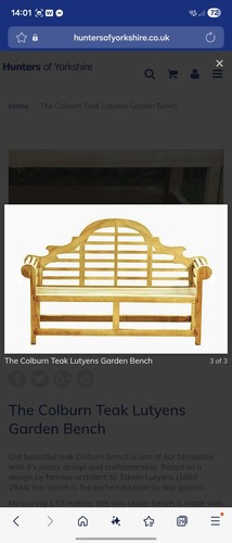 Wooden garden bench - wooden, solid