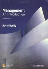 Management: An Introduction By David Boddy. 9780273695868