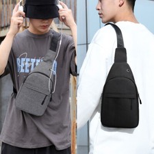 Men Shoulder Sling Backpack Cross Body Outdoor Chest Bag Pack Travel Sport Bag