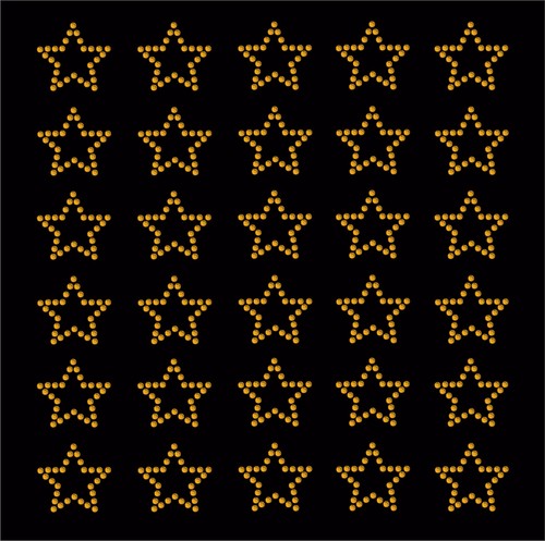 Rhinestone stars iron on - stars, iron-on