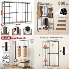 Heavy duty clothes rail load - duty,