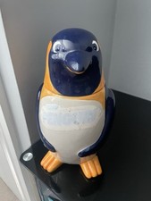McVities Penguin Ceramic Biscuit Barrel Cookie Jar Vintage 90's Collectible 24cm