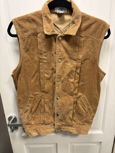 Vtg justin allen - corduroy, vest