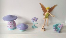 Disney Tinkerbell Toadstool House Butterfly Flower Chest of Drawers Stool
