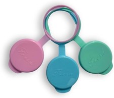 3 Pack Pastel Milk Bottle Tops | Pint  | Made in England | 100% Recyclable