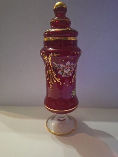Murano glass apothecary jar - apothecary,