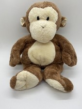 Ty Lux Pluffies Dangles The Brown Monkey Chimp Ape 2002 Floppy 9" Beanie