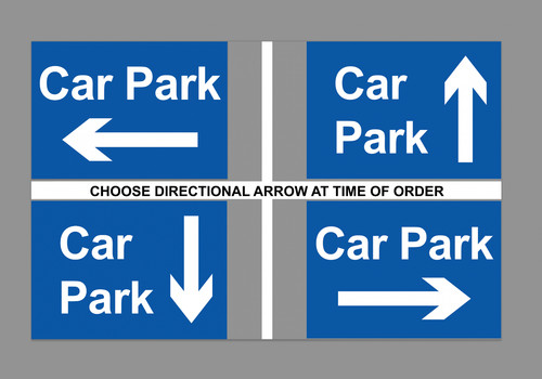 Car park this way - park,