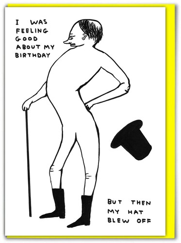 David shrigley birthday card - david,