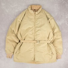 Vintage 80s Full Zip Padded Ski Jacket L Women's Beige Skiing